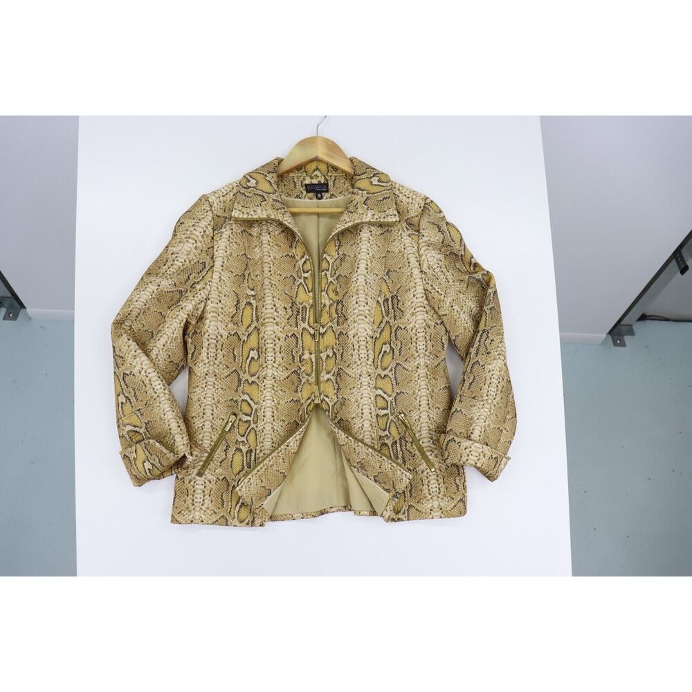 Juliana Collezione Sz 10 Jacket Python Snake Prin… - image 5